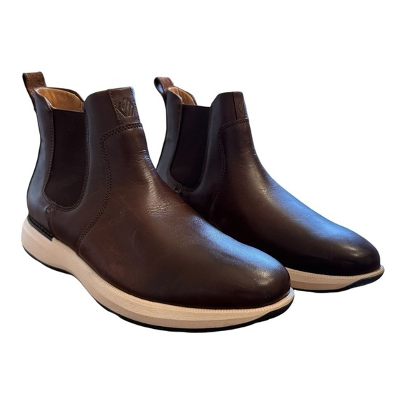 JOHNSTON & MURPHY Felder Chelsea Boot in Mahogany Full Grain NWOB - Picture 2 of 8